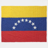 Venezuelan flag embroidery style design fleecedecke (Vorderseite (Horizontal))