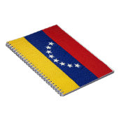 Venezuelan flag embroidery style design notizblock (Rechte Seite)