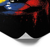 Venezuelan Flag Soccer Ll - Footll Player Pride  Poster (Ecke)