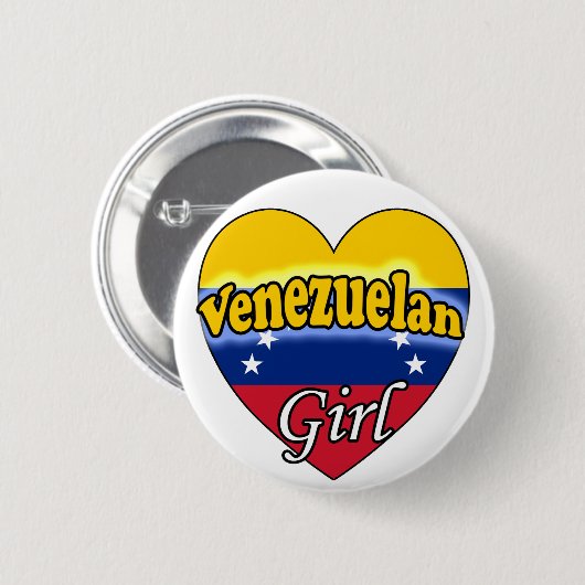 Venezuelan Girl Button (Vorne & Hinten)
