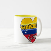 Venezuelan Girl Zweifarbige Tasse (VorderseiteRechts)