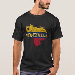 Venezuelan Map and Flag Souvenir - Not leidende Ve T-Shirt
