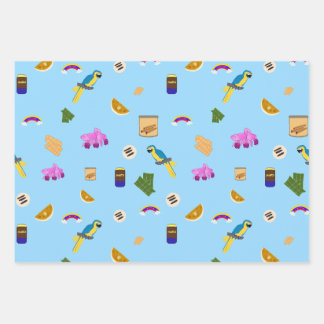 Venezuelan motifs geschenkpapier set