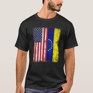 Venezuelan US-Flagge Patriotic American Caracas Ve T-Shirt
