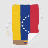 Venezuelas Flagge & Venezuela mit Monogramm /golf Golfhandtuch (Insitu)