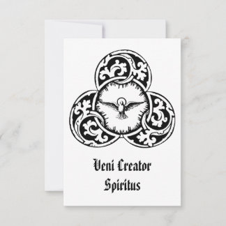 Veni Creator Spiritus religiöse Kunst Heilige Kart Dankeskarte