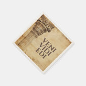 Veni Vidi Bibi Funny Ancient Rome Latin Saying Serviette (Ecke)