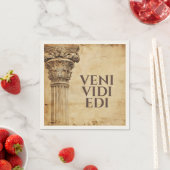 Veni Vidi Bibi Funny Ancient Rome Latin Saying Serviette (Beispiel)