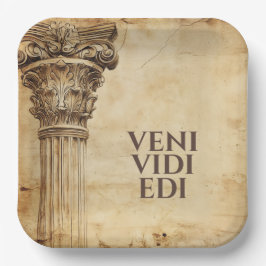 Veni Vidi Edi Funny Ancient Rome Latin Saying Pappteller