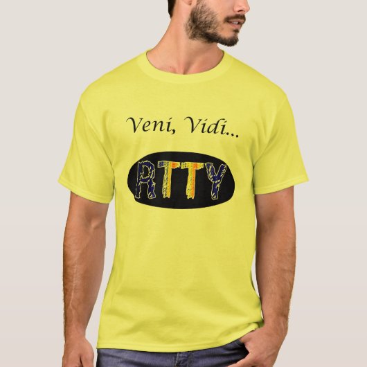 Veni, Vidi… RTTY T-Shirt (Vorderseite)