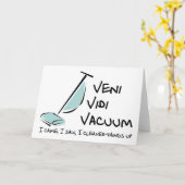 Veni Vidi Vacuum Karte (Gelbe Blume)