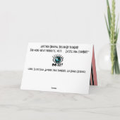 Veni Vidi Venus Feiertagskarte (Rückseite)