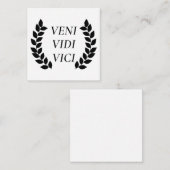 Veni Vidi Vici Begleitkarte (Vorne/Hinten)