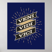 Veni Vidi Vici Blue Poster (Vorne)