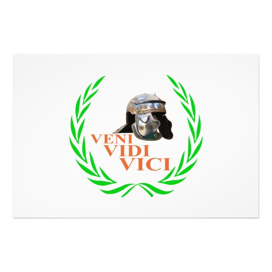 Veni Vidi Vici Fotodruck (Vorne)