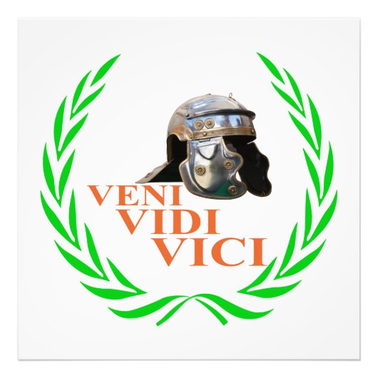 Veni Vidi Vici Fotodruck (Vorne)