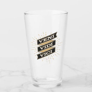 Veni Vidi Vici Glasstasse Glas