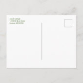 Veni Vidi Vici Grüne Postkarte (Rückseite)