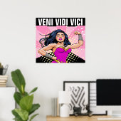 Veni Vidi Vici - I CONQUERED Poster (Heimbüro)