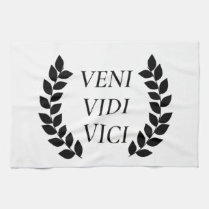 Veni Vidi Vici I kam ich sah ich erobert Geschirrtuch