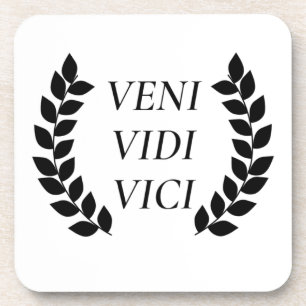 Veni Vidi Vici I kam ich sah ich erobert Getränkeuntersetzer