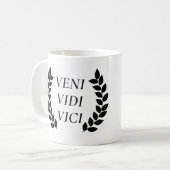 Veni Vidi Vici I kam ich sah ich erobert Kaffeetasse (Vorderseite Links)