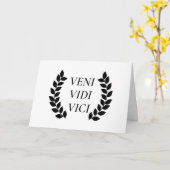 Veni Vidi Vici I kam ich sah ich erobert Karte (Gelbe Blume)