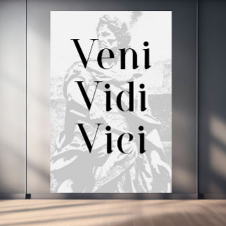 Veni, Vidi, Vici - "Ich kam; ich sah; ich eroberte Leinwanddruck