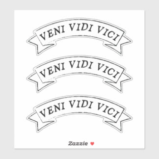 VENI VIDI VICI - Ich kam und sah, wie ich Vinyl er Aufkleber
