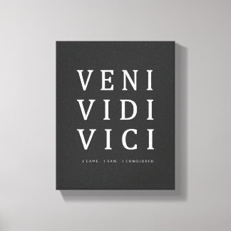 Veni Vidi Vici | Inspiration Zitat Wall Art Leinwanddruck