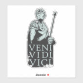 Veni Vidi Vici Julius Caesar Roman Aufkleber (Blatt)