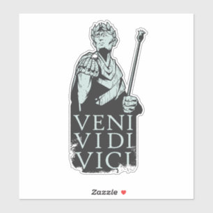 Veni Vidi Vici Julius Caesar Roman Aufkleber