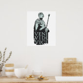 Veni Vidi Vici Julius Caesar Roman Poster (Küche)
