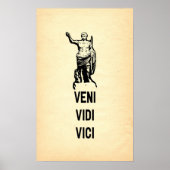 Veni Vidi Vici Julius Caesar Zitat Poster (Vorne)