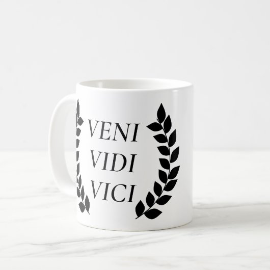 Veni Vidi Vici Kaffeetasse (Vorderseite Links)