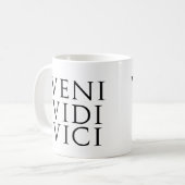 Veni Vidi Vici Kaffeetasse (Vorderseite Links)