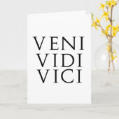 Veni Vidi Vici Karte (Gelbe Blume)