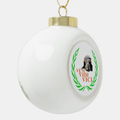 Veni Vidi Vici Keramik Kugel-Ornament (Links)