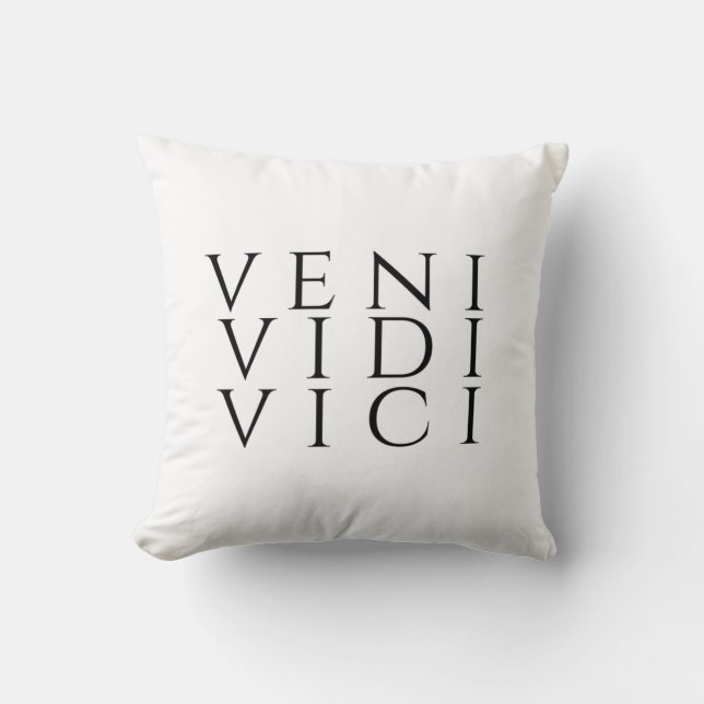 Veni Vidi Vici Kissen (Vorderseite)