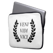 Veni Vidi Vici Laptopschutzhülle (Vorderseite Links)