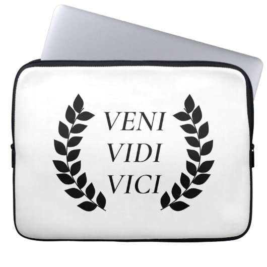 Veni Vidi Vici Laptopschutzhülle (Vorderseite)