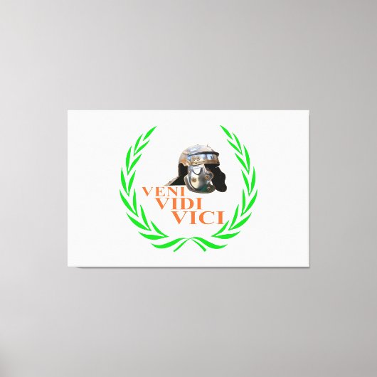 Veni Vidi Vici Leinwanddruck (Vorderseite)