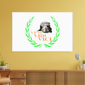 Veni Vidi Vici Leinwanddruck (Insitu (Wohnzimmer))