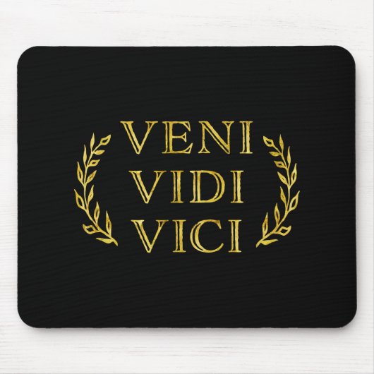 Veni Vidi Vici lustiger Spiel-Sieger Mousepad (Vorne)