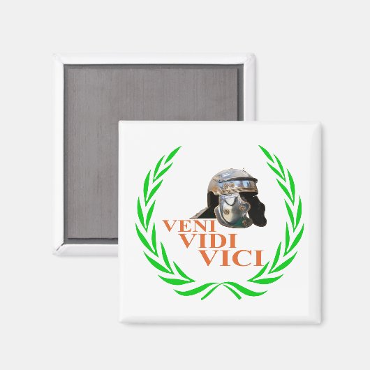 Veni Vidi Vici Magnet (Vorderseite/Rückseite)