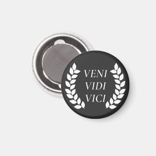 Veni Vidi Vici Magnet (Vorderseite/Rückseite)