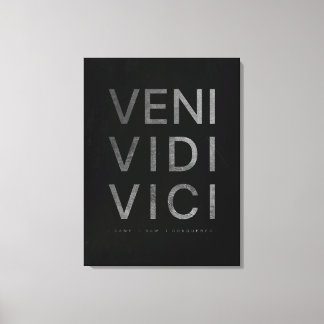 Veni Vidi Vici | Motivierend Angebot Leinwanddruck