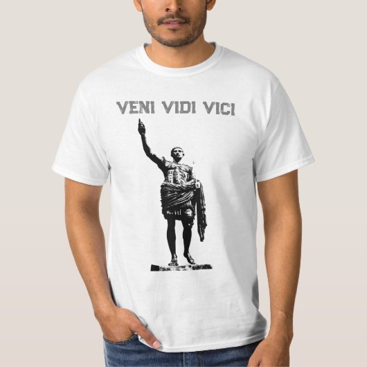 Veni Vidi Vici Motivierend Caesar Quote Mens T-Shirt (Vorderseite)