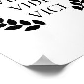 Veni Vidi Vici Poster (Ecke)
