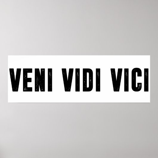 Veni vidi vici poster (Vorne)